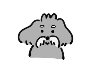 にこやかな犬