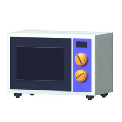 Fototapeta premium Microwave Oven 3D Icon