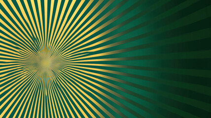 Obraz premium A gradient background transitioning from emerald green to black, elegantly adorned with subtle golden starburst patterns, creating a rich and sophisticated visual atmosphere.