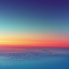 Obraz premium Vibrant sunset over clouds, aerial view, colorful sky background, tranquil scene, ideal for wallpaper