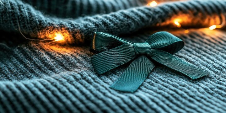 Close-up of a green ribbon pinned to a shirt, Brain Injury Awareness Day, symbolizing support and advocacy for individuals affected by brain injuries, ,