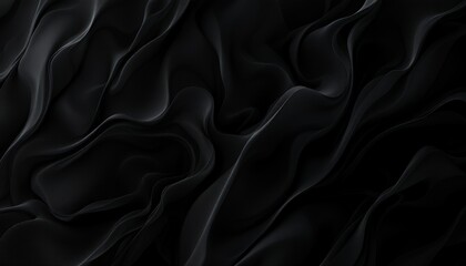Fototapeta premium Intricate Black Fabric Drape Texture