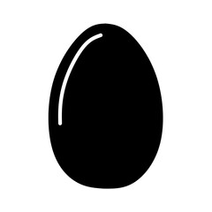 black and white egg