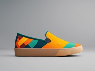 digital fashion concept. Customizable Virtual Shoes Platforms for designing personalized digital footwear with unique patterns and styles