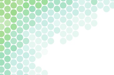 Futuristic green abstract background with circles