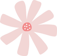 Cute flower doodle vector for decoration