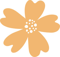 Cute flower doodle vector for decoration