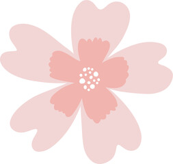 Cute flower doodle vector for decoration
