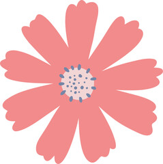 Cute flower doodle vector for decoration