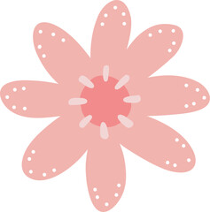 Cute flower doodle vector for decoration