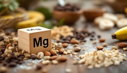 A range of nutritious foods abundant in magnesium, which is essential for the body's proper functioning and overall health