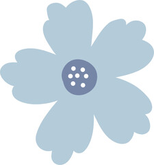 Cute flower doodle vector for decoration