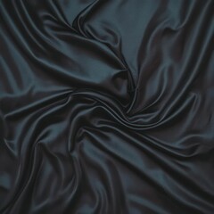 Obraz premium Luxurious Dark Gray Silk Fabric Draped Texture Background