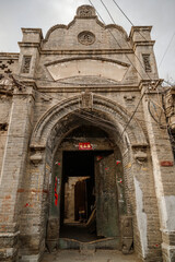 Architecture of Shanxi merchants in Ming and Qing dynasties in Baozili Scenic Area, Zhangjiakou...