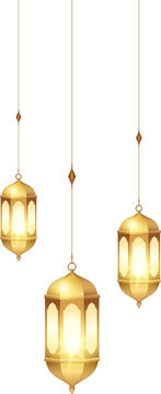 Elegant islamic traditional lantern and lamp