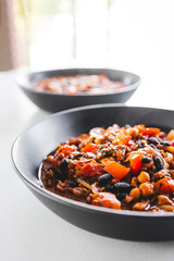plant-based bean chilli sin carne