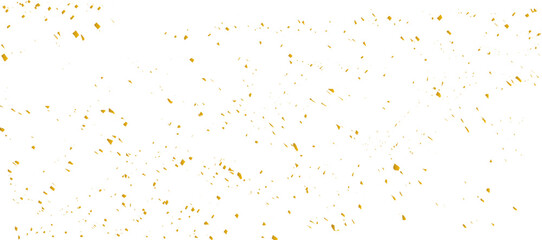Falling shiny gold confetti Luxury gold confetti and carnival ribbons. Luxury greeting rich invitation card, Birthday, Holiday, Bright festive tinsel. Glamour falling glitter. Vector illustration
