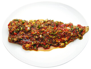 Spicy Braised Mackerel with Korean Sauce