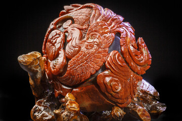 Jade and agate crafts beautifully carved using traditional techniques