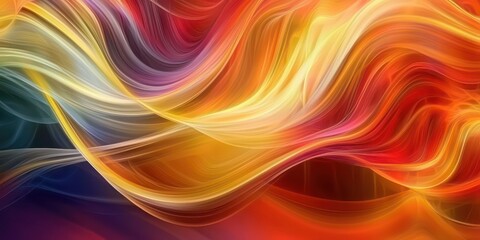 Obraz premium A creative design showcasing the flow of color, with shades blending seamlessly across the screen in waves.