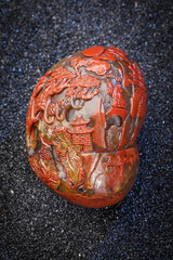 Jade and agate crafts beautifully carved using traditional techniques