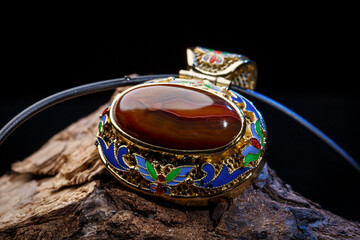 Jade and agate crafts beautifully carved using traditional techniques