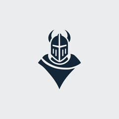 Minimal knight logo