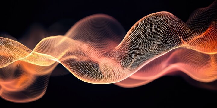 A digital flow pattern on a screen, showing complex movements and interactions within a system or network.