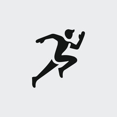 Minimal running logo