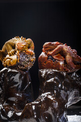 Jade and agate crafts beautifully carved using traditional techniques