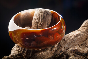 Jade and agate crafts beautifully carved using traditional techniques