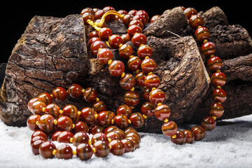 Jade and agate crafts beautifully carved using traditional techniques