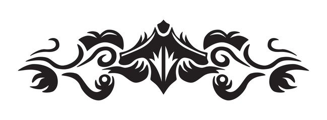 divider, simple black vector illustration at white background