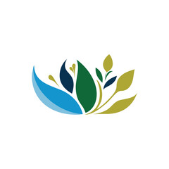 leaves agricultural logo