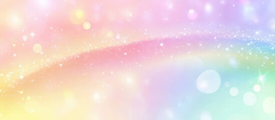 Pastel Rainbow Galaxy: Dreamy Sparkle Background