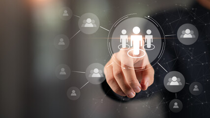 Connecting people on the Internet, customer data in social media networks, social networks, online business communication, human resource management, network business, mutual support and assistance.