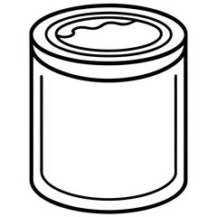 tin can vector illustration
