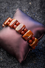 Jade and agate crafts beautifully carved using traditional techniques
