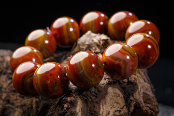Jade and agate crafts beautifully carved using traditional techniques