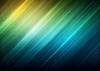 Abstract Gradient Background with Neon Glowing Stripes and Metallic Textures
