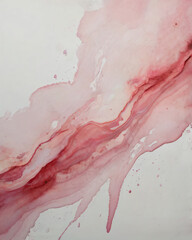 Fototapeta premium This image showcases abstract pink watercolor layers with organic shapes.