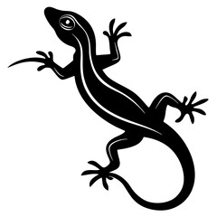 Naklejka premium Stylized Lizard Drawing | Exotic Reptile Graphic for Wildlife Themes 