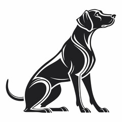 vector illustration of a dog