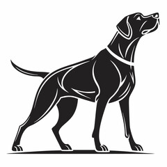 vector illustration of a dog