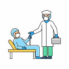 💉 Medical Care Scene Vector – Free Download for Health & Safety Designs