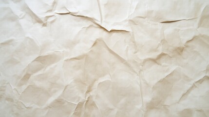 Fototapeta premium Crumpled Beige Paper Texture