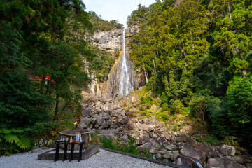 和歌山県　那智の滝の風景(2024年12月)