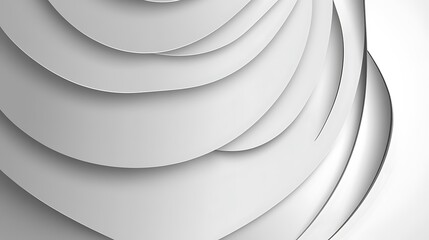 Obraz premium Abstract grayscale layered curves design background