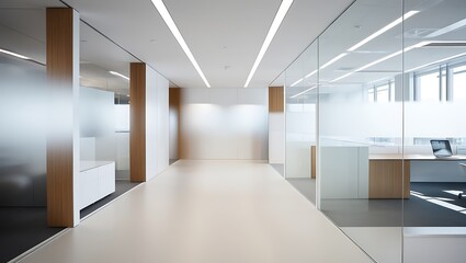 Obraz premium modern open space office background