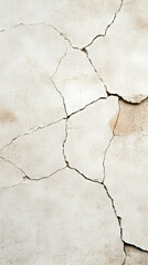 Obraz premium Cracked plaster wall texture, damage, deterioration, building exterior, background for design.